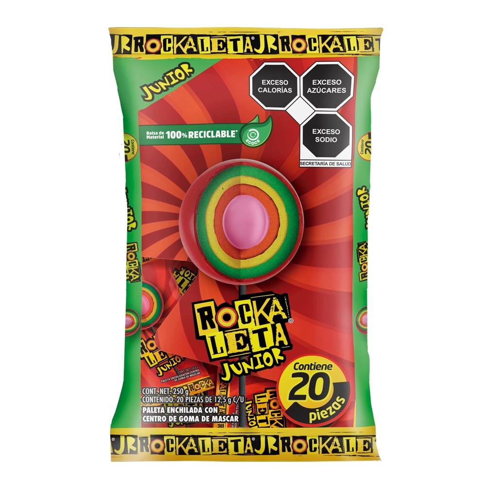 Golosina Sonrics Rocaleta jr 20 Piezas