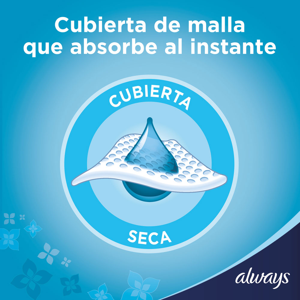 TToalla Fem. Always Active Normal Con Alas 10 Pz