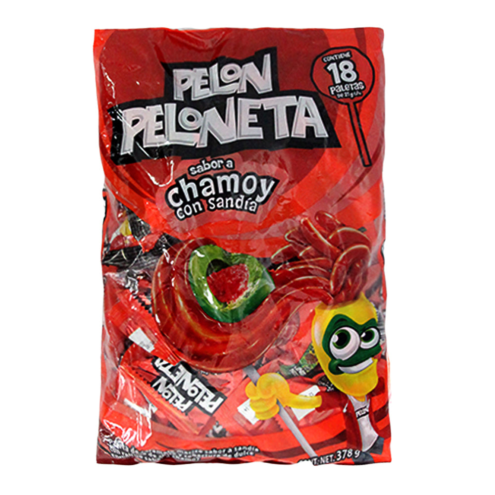 Paquete Peloneta Dulce De Chamoy Con 18 Piezas
