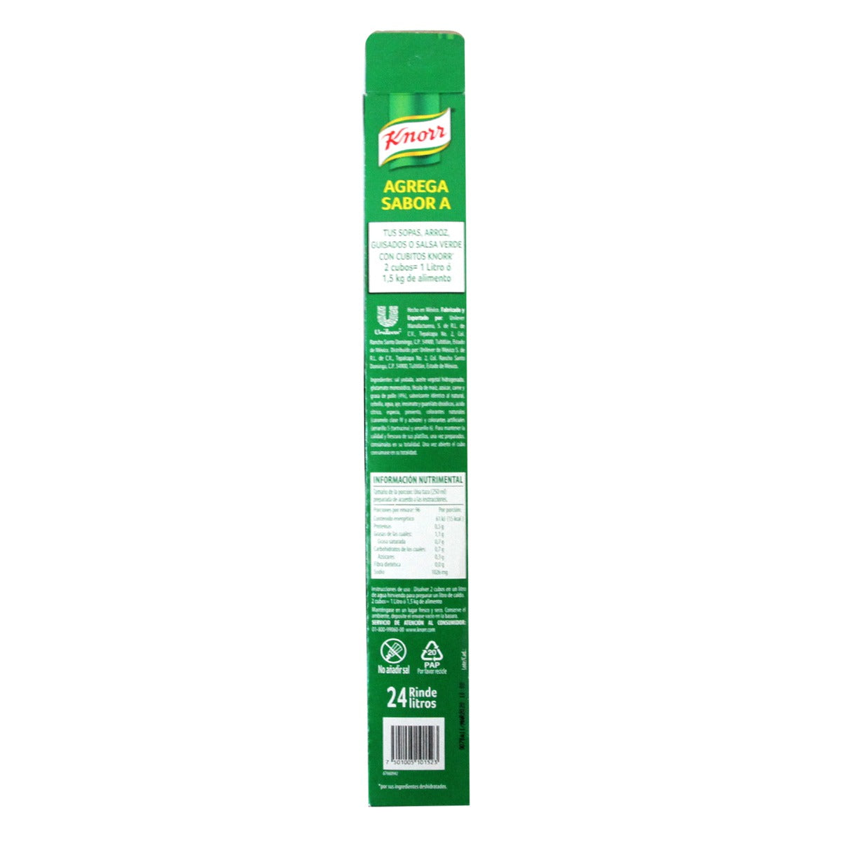 Consomé Knorr Suiza Tira 24 De 21 Gramos