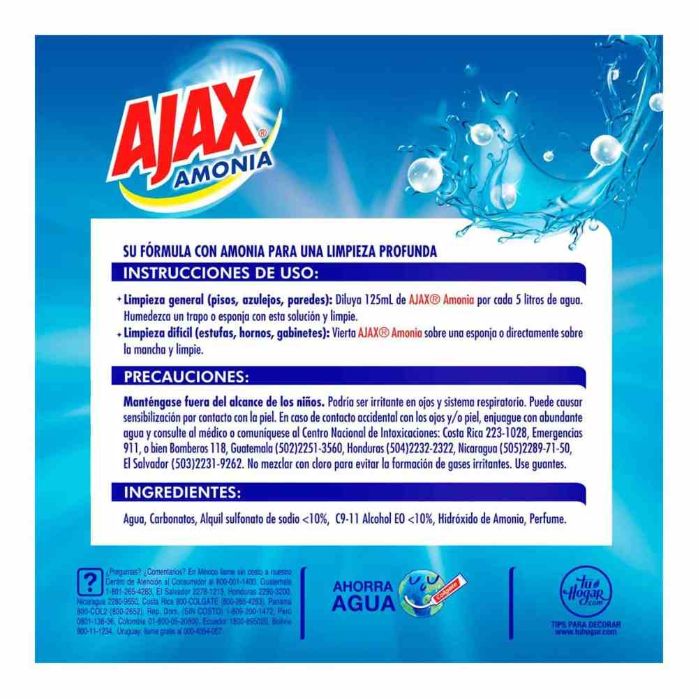 Ajax Limpiador Multiusos Amonia 1 lt.