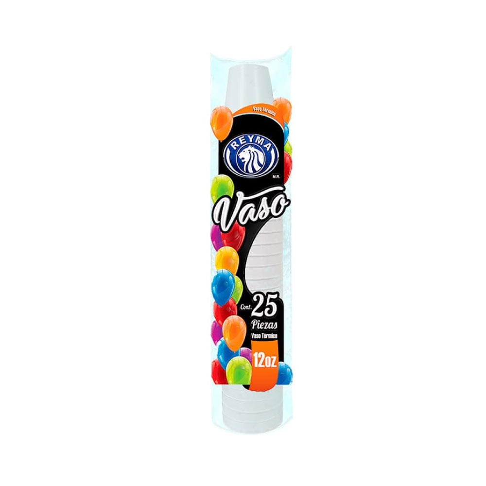 Vaso Térmico Reyma #12 Bolsa con 25 Piezas