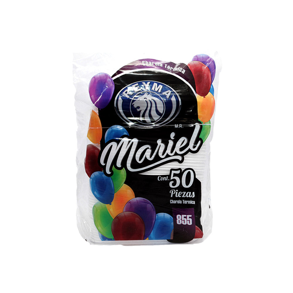 Charola Térmica Reyma Mariel #855 Bolsa con 50 Piezas