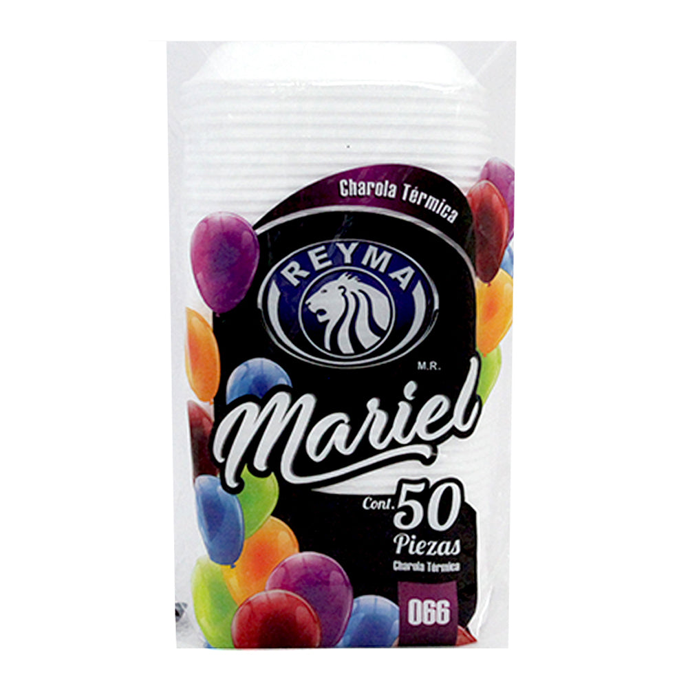 Charola Térmica Reyma Mariel #66 Bolsa con 50 Piezas
