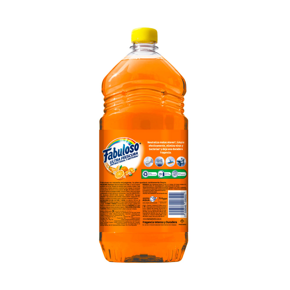 Fabuloso Limpiador Multiusos Naranja de 1 lt