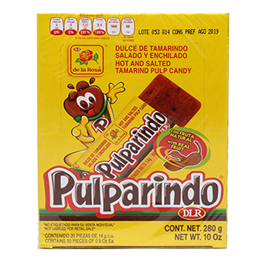 Dulce De Tamarindo Pulparindo Paquete Con 20 Piezas De 14 Gramos