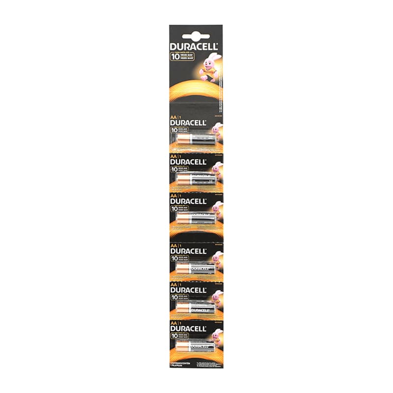 Pila Duracell AA Paquete con 6 Piezas