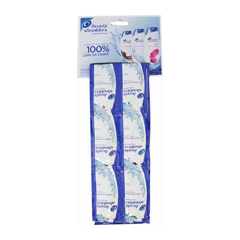 Shampoo Head & Shoulders Limpieza Renovadora Paquete Con 24 Sobres De 10 Ml