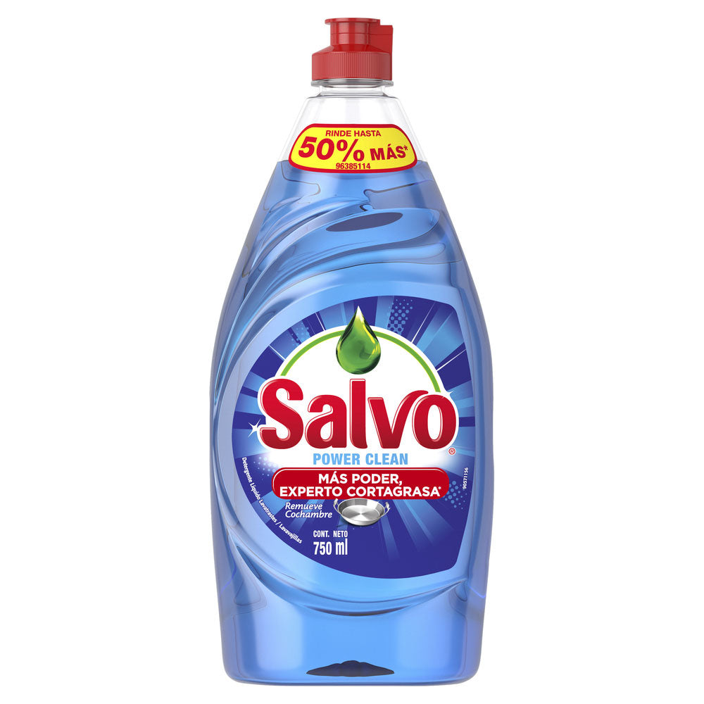 Lavatrastes Salvo Líquido Power Clean 750 ml