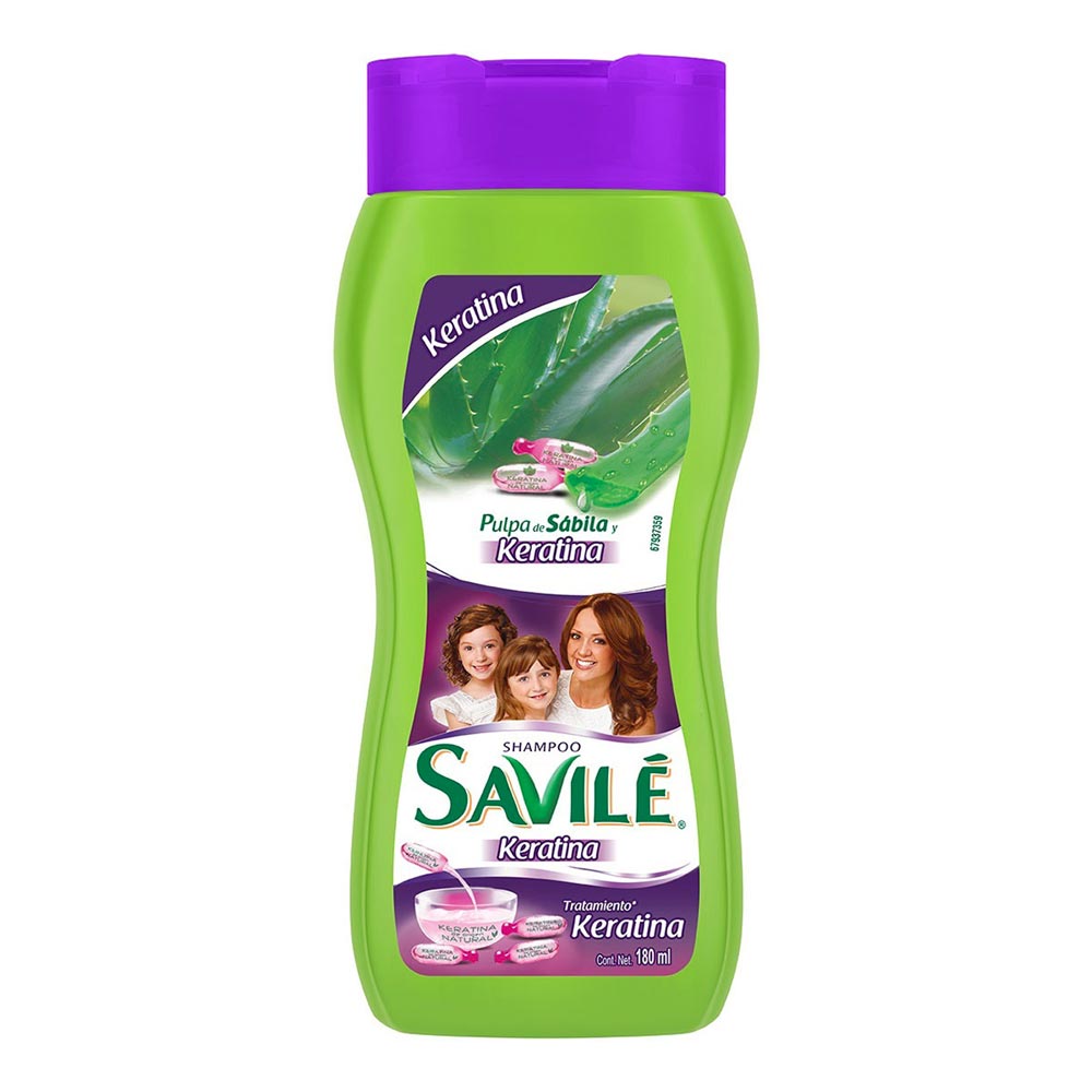 Shampoo Savilé Liso Keratina 180 Mililitros