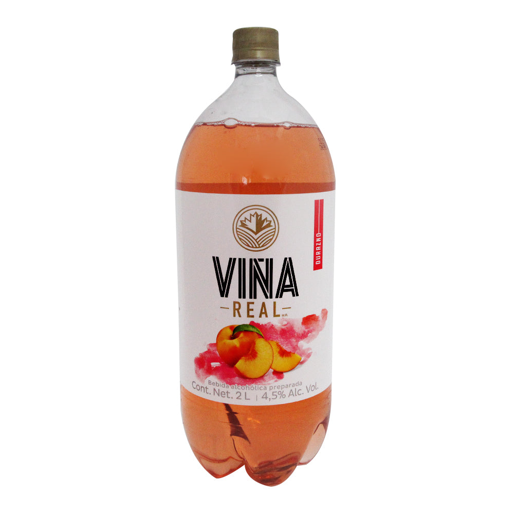Bebida Alcoholica Vina Real Durazno Botella 2 Litros