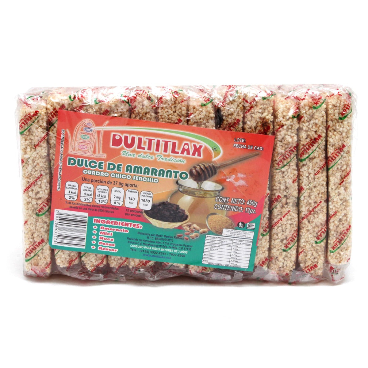 Dultitlax Amaranto Cuadro Chico 12 Pz