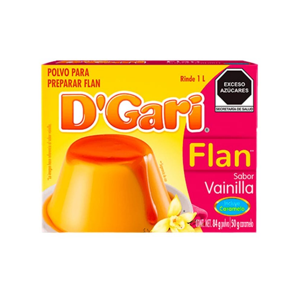 Flan D'Gari Vainilla Con Caramelo 134 Gramos
