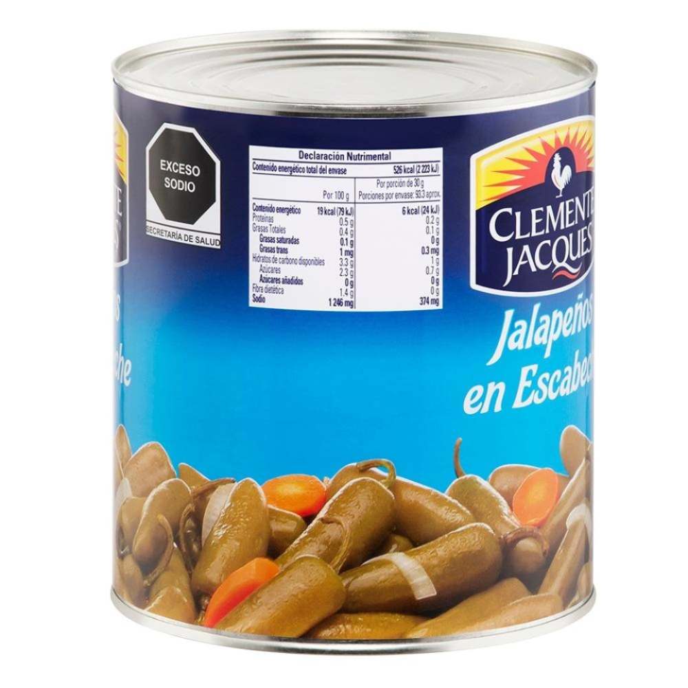 Clemente Jacques Chiles Jalapeños 2.8 Kg