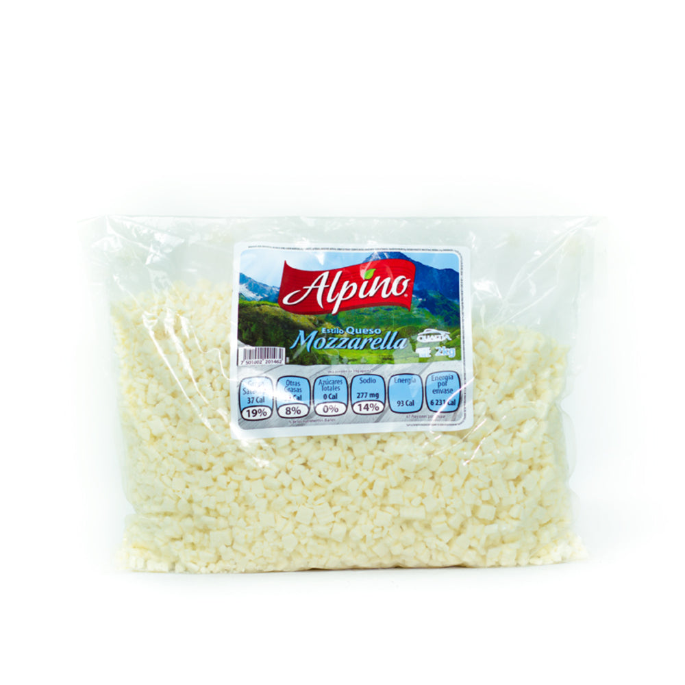 Alpino Mozzarella Cubicado Kg
