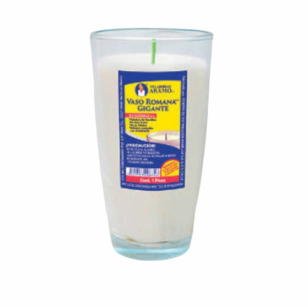 Veladora Vaso Romana 12 Pz