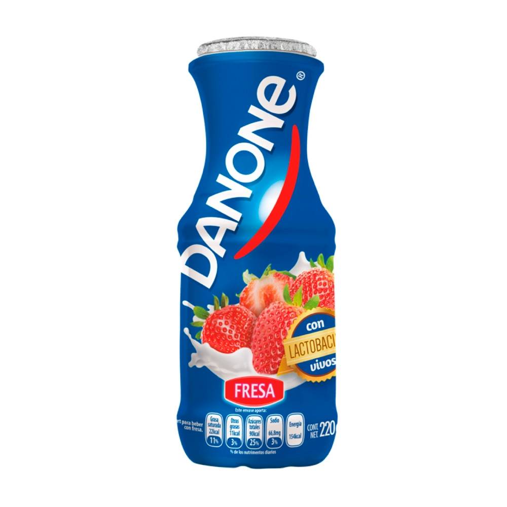 Yoghurt Bebible Danone Fresa 220 Gramos