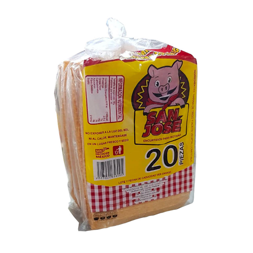 San Jose Chicharron Paquete 20 pz