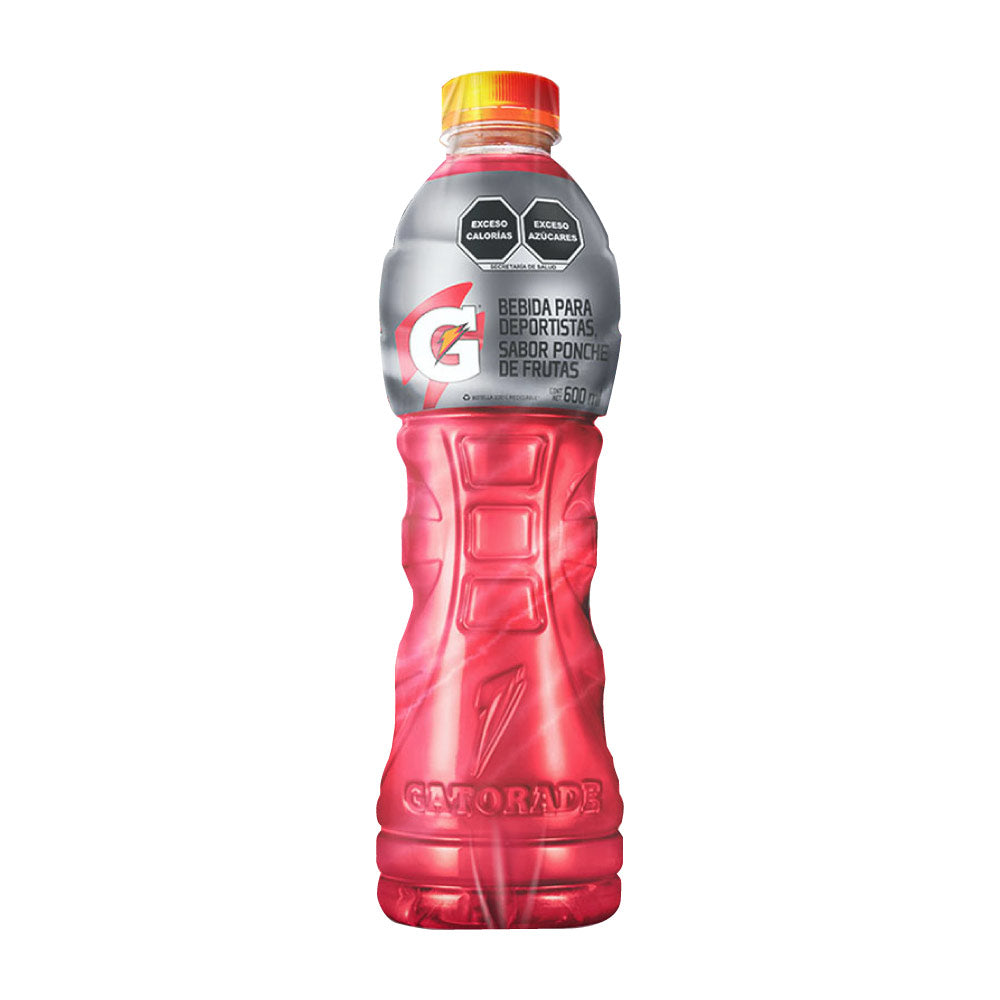 Gatorade Bebida Rehidratante Ponche de Frutas Botella con Valvula 600 ml