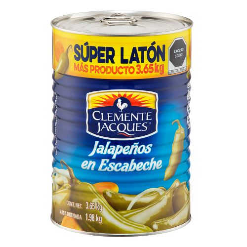 Chiles Jalapeños Laton Clemente J. 3.65 kg