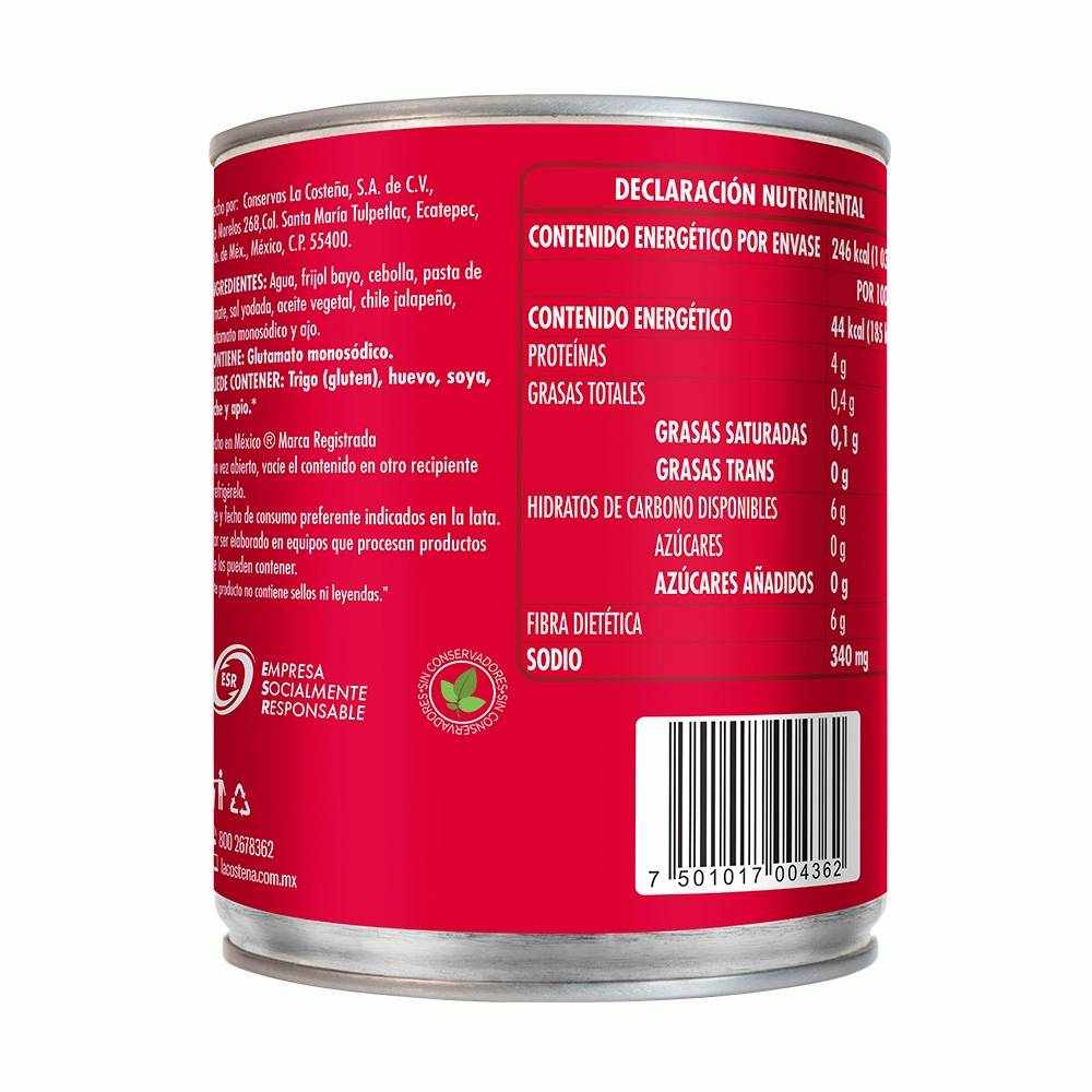 La Costeña Frijoles Enteros Bayos 560 gr