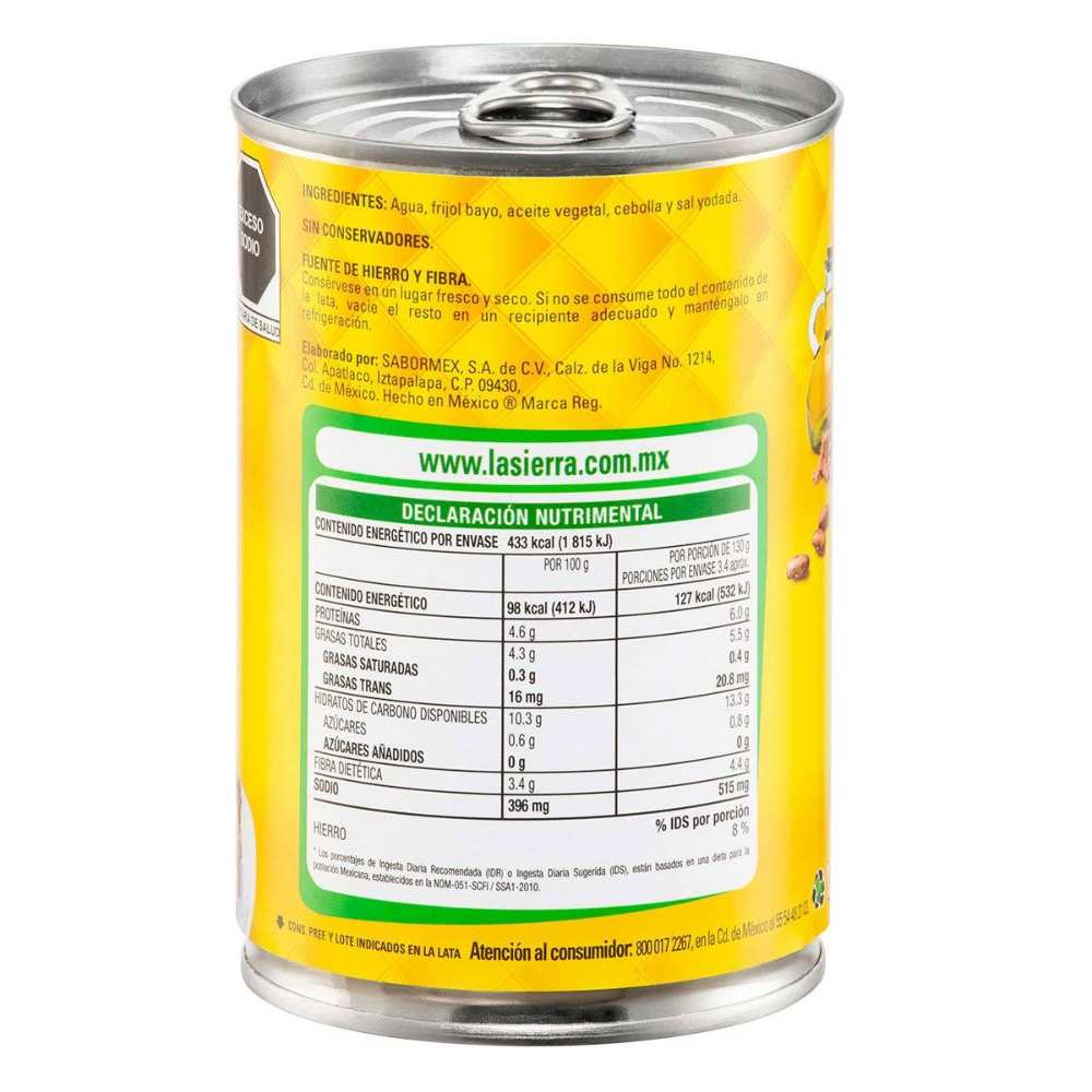 Frijoles Refritos Bayos La Sierra 440 gr