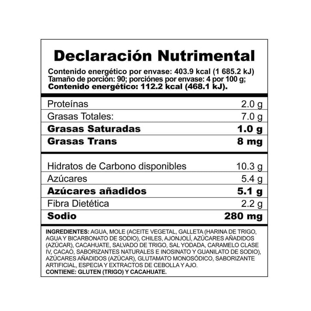 Mole Doña María Rojo en Pasta 360 g