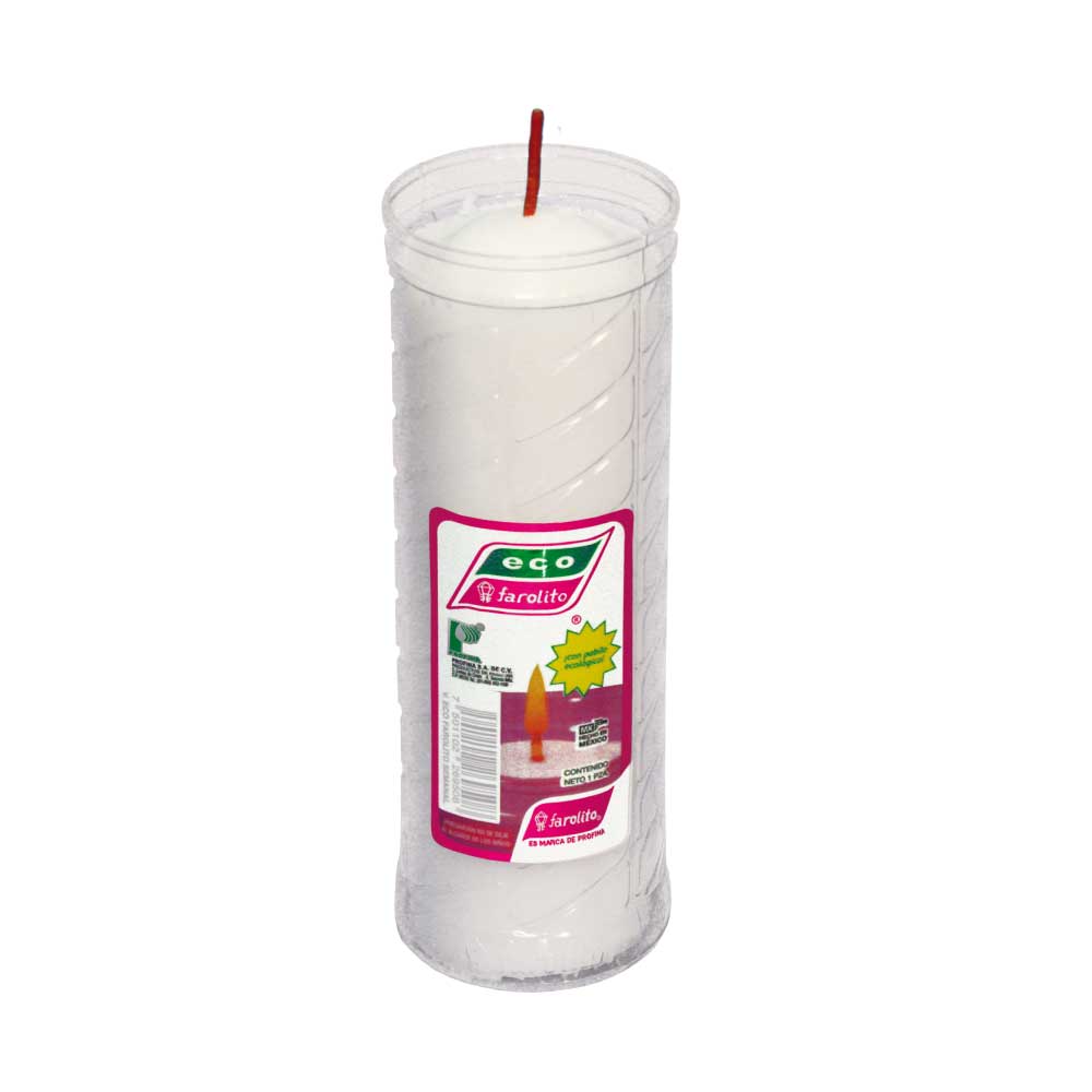 Farolito Vel Ecol Semanal Blanco 12 Pz