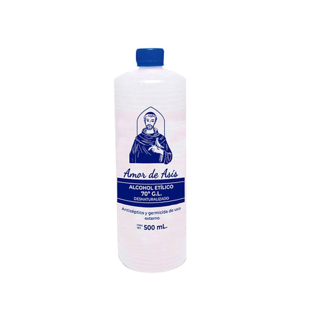 Alcohol Amor De Asis 70 De 500 ml