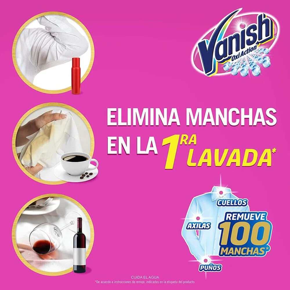Vanish Removedor Pink Polvo 120 Gr