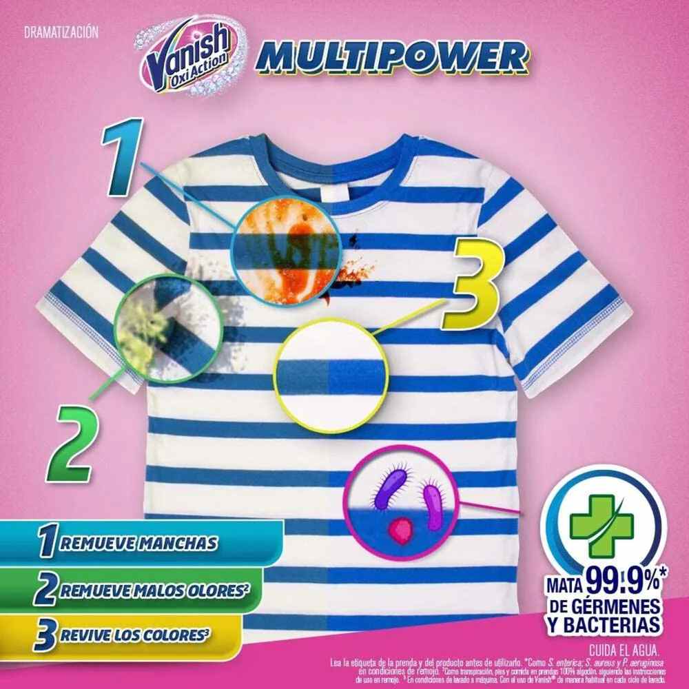 Vanish Removedor Pink Polvo 120 Gr