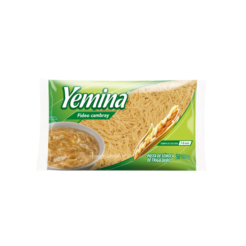 Pasta Yemina Fideo Cambray 200 Gr