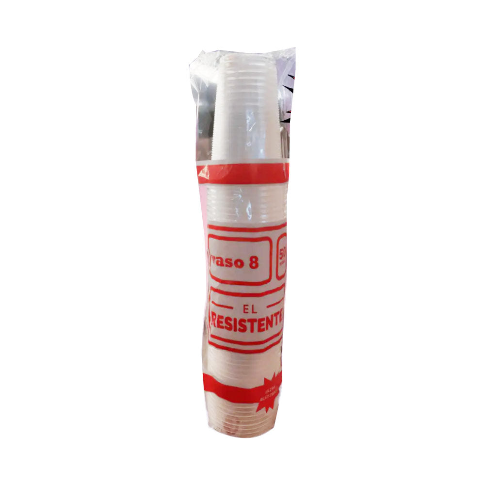 La Resistente Vaso No. 8 Plastico