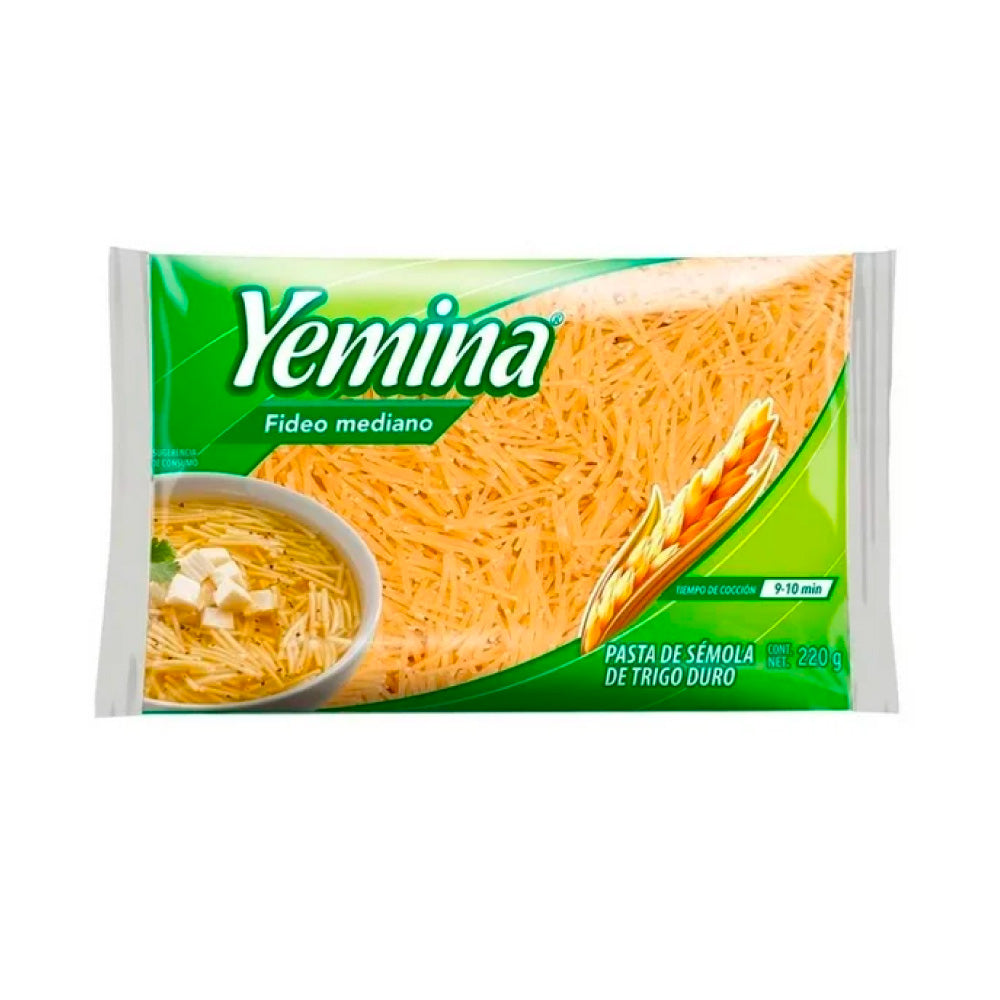 Pasta Yemina Fideo Mediano 220 Gr