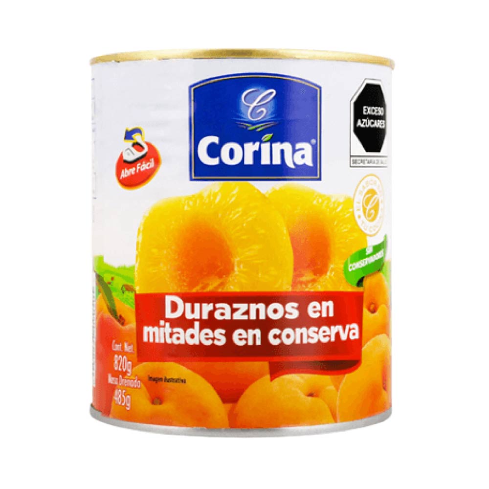 Corina Durazno Mitades 820 gr