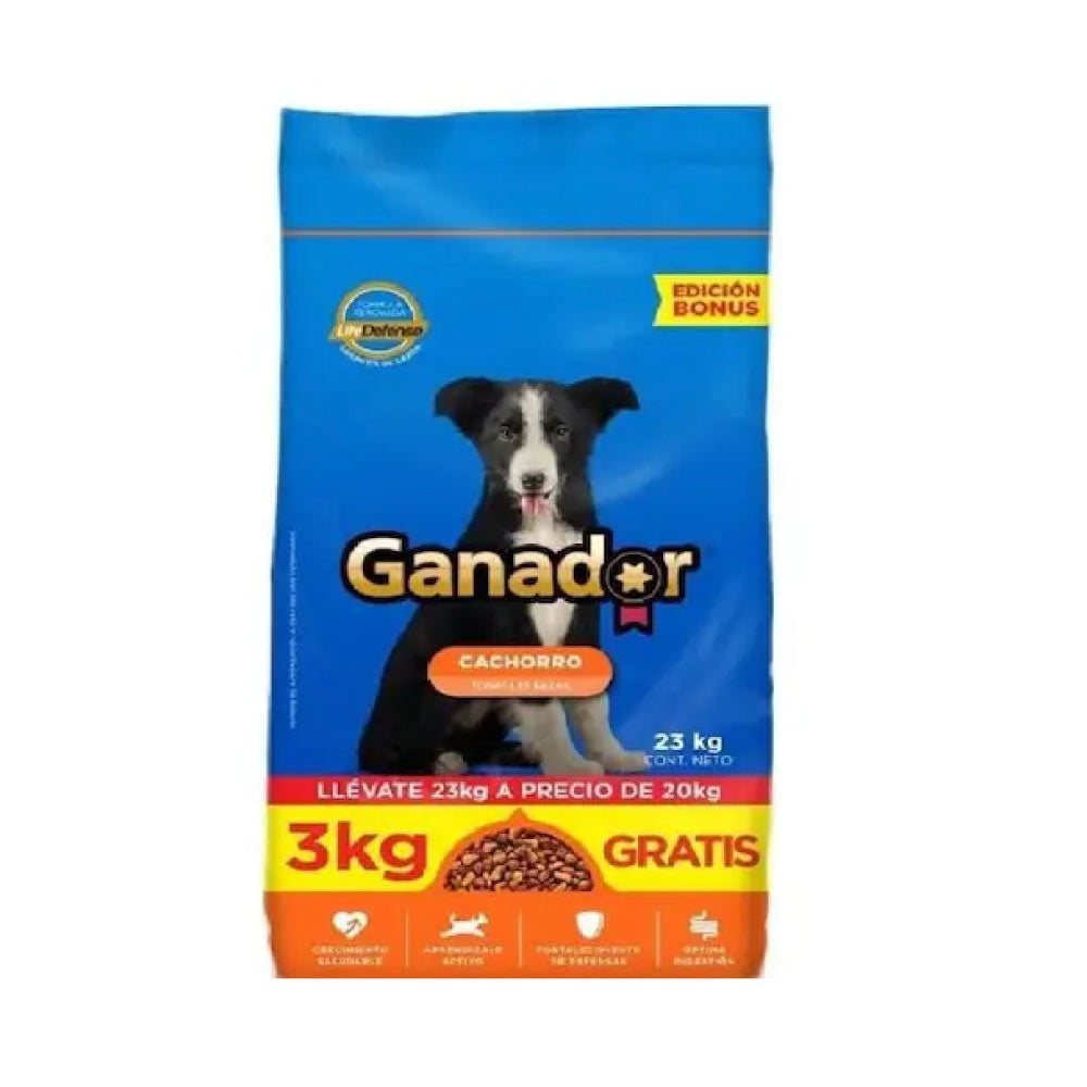 Ganador Alim Perro Cachorro 23 Kg