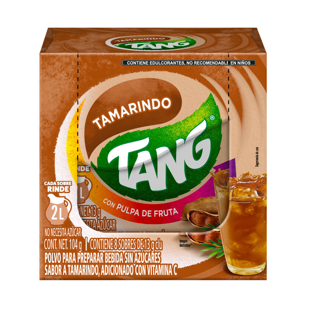 Polvo para preparar bebida Tang Sabor Tamarindo Reducido Azucar 8 sobres