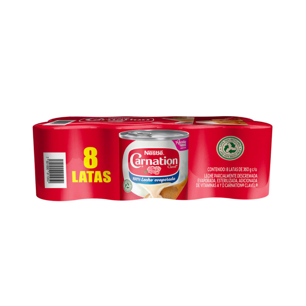 Leche Evaporada Carnation Lata 360 gr
