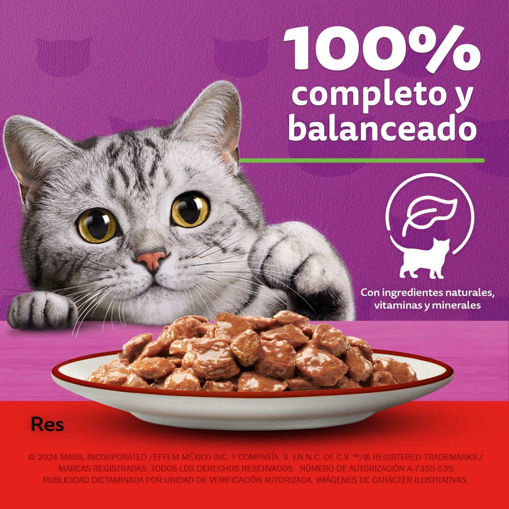 Whiskas Pouch Res sobre de 85 gr