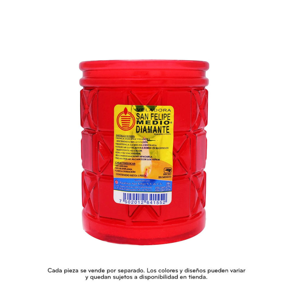 Veladora Ecologica Surtida San Felipe 1/2 Diamante