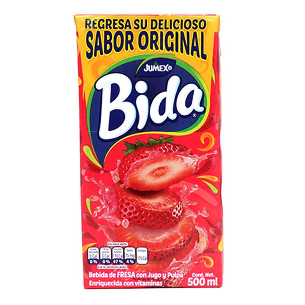 Bebida Refrescante Jumex Bida de Fresa 500 Mililitros
