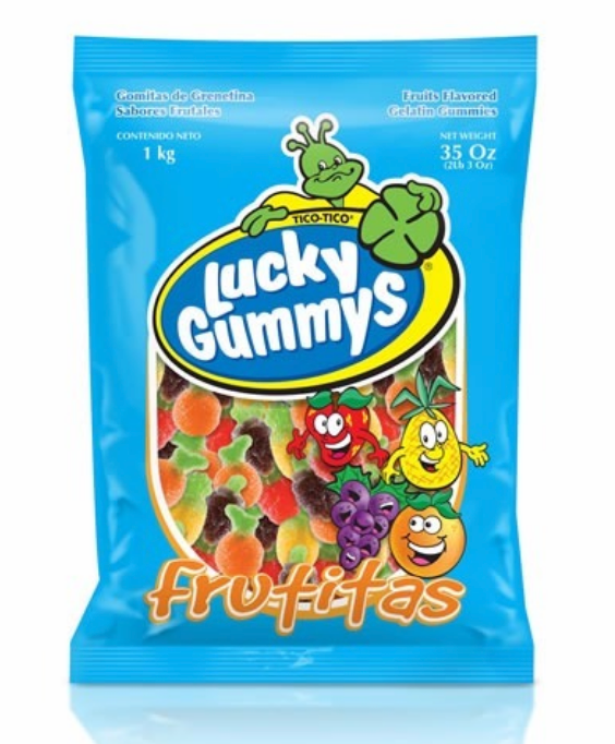 Gomitas Lucky Gummy De Frutitas Bolsa 1 Kilo