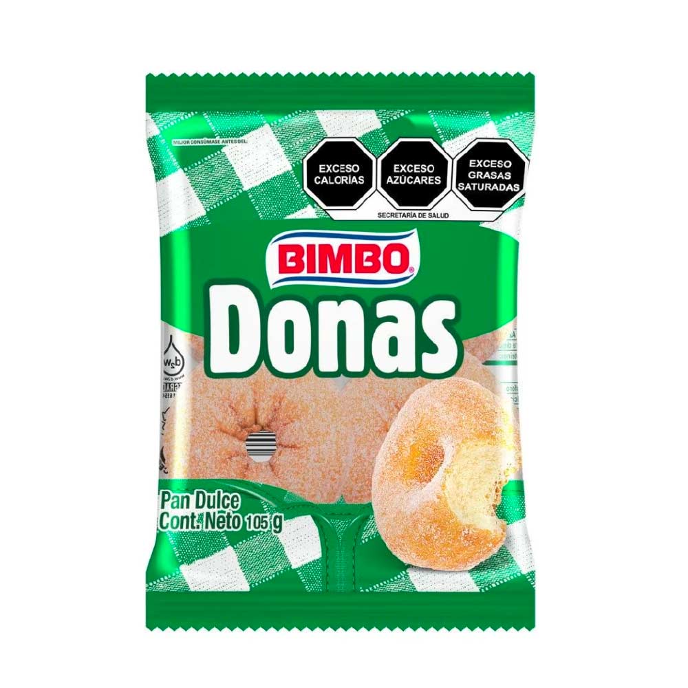 Pan Bimbo Donas De 4 105 Gramos