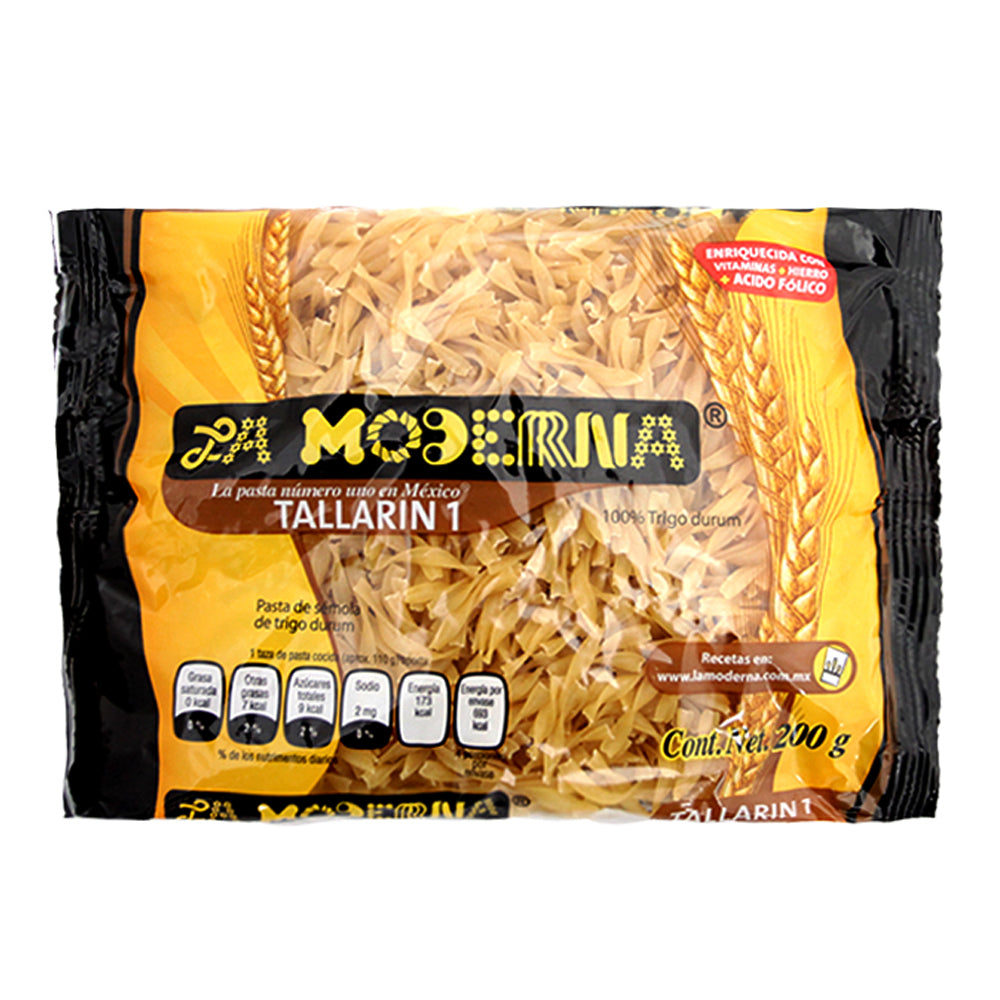Pasta para Sopa La Moderna Tallarín #1 200 Gramos