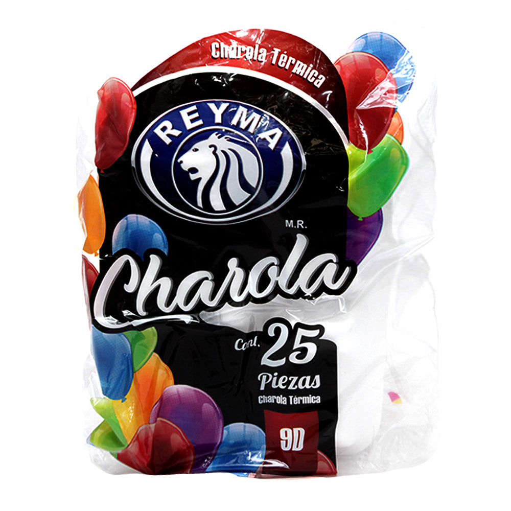 Charola Térmica Con Division Reyma #9 Bolsa con 25 Piezas