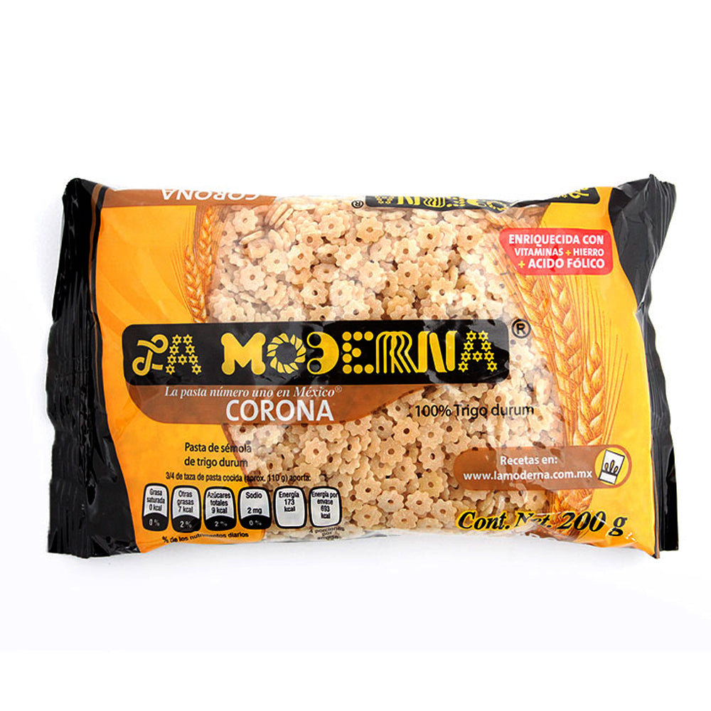 Pasta para Sopa La Moderna Corona 200 Gramos