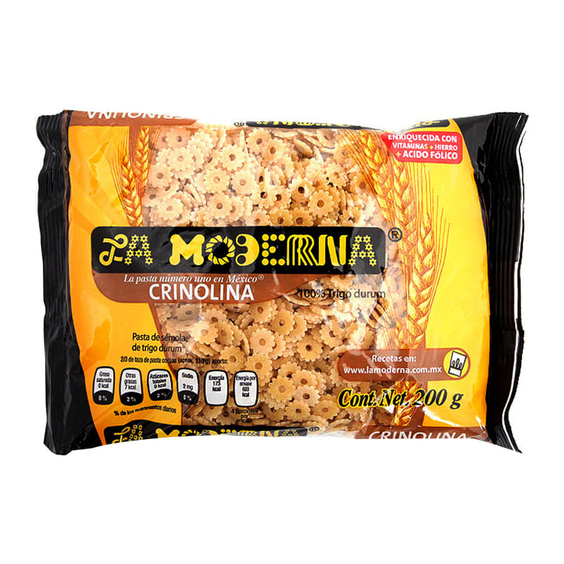 La Moderna Pasta Para Sopa Crinolina 200 Gr