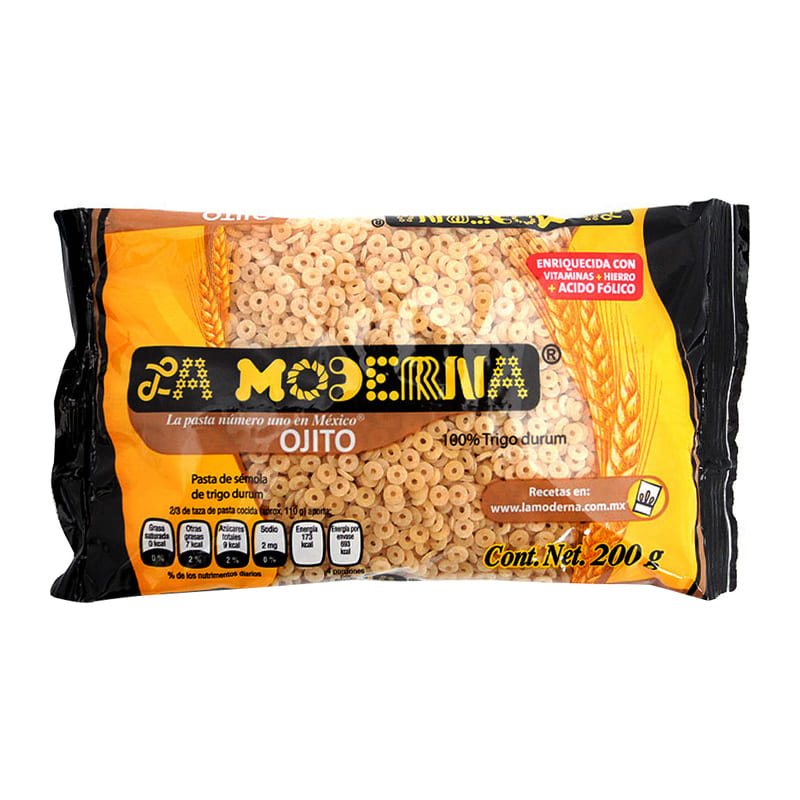 Pasta para Sopa La Moderna Ojito 200 Gramos