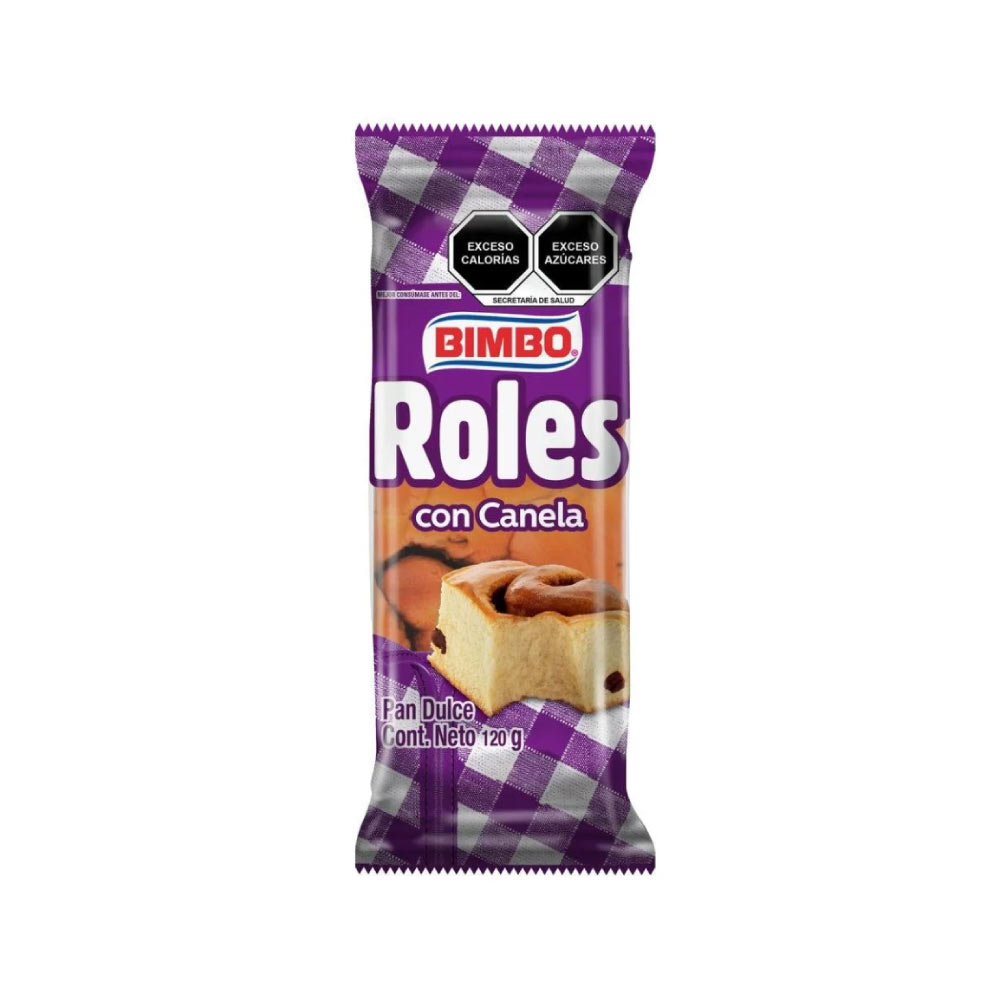 Pan Bimbo Roles de Canela 120 Gramos