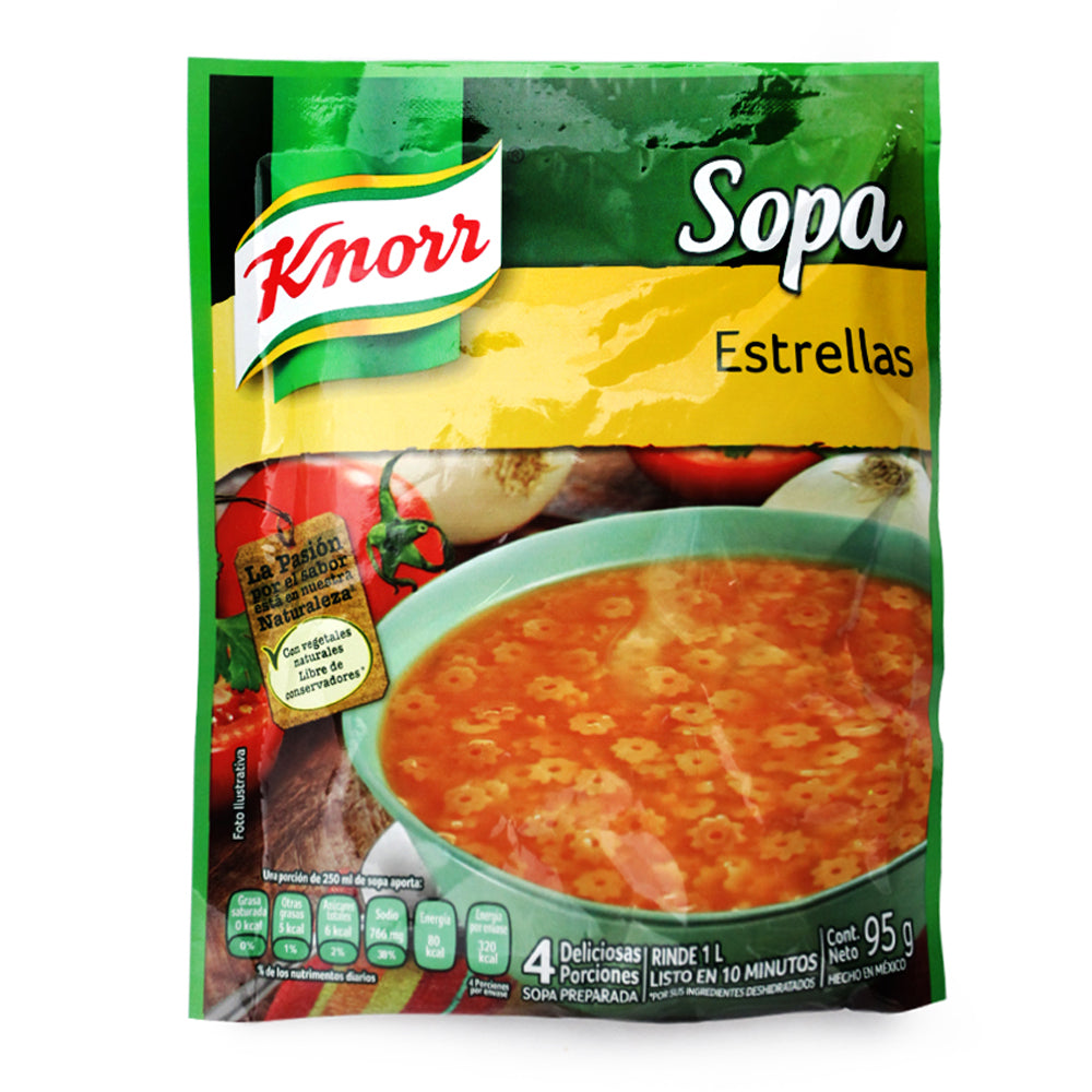 Sopa Instantanea Knorr Estrellitas 95 Gramos